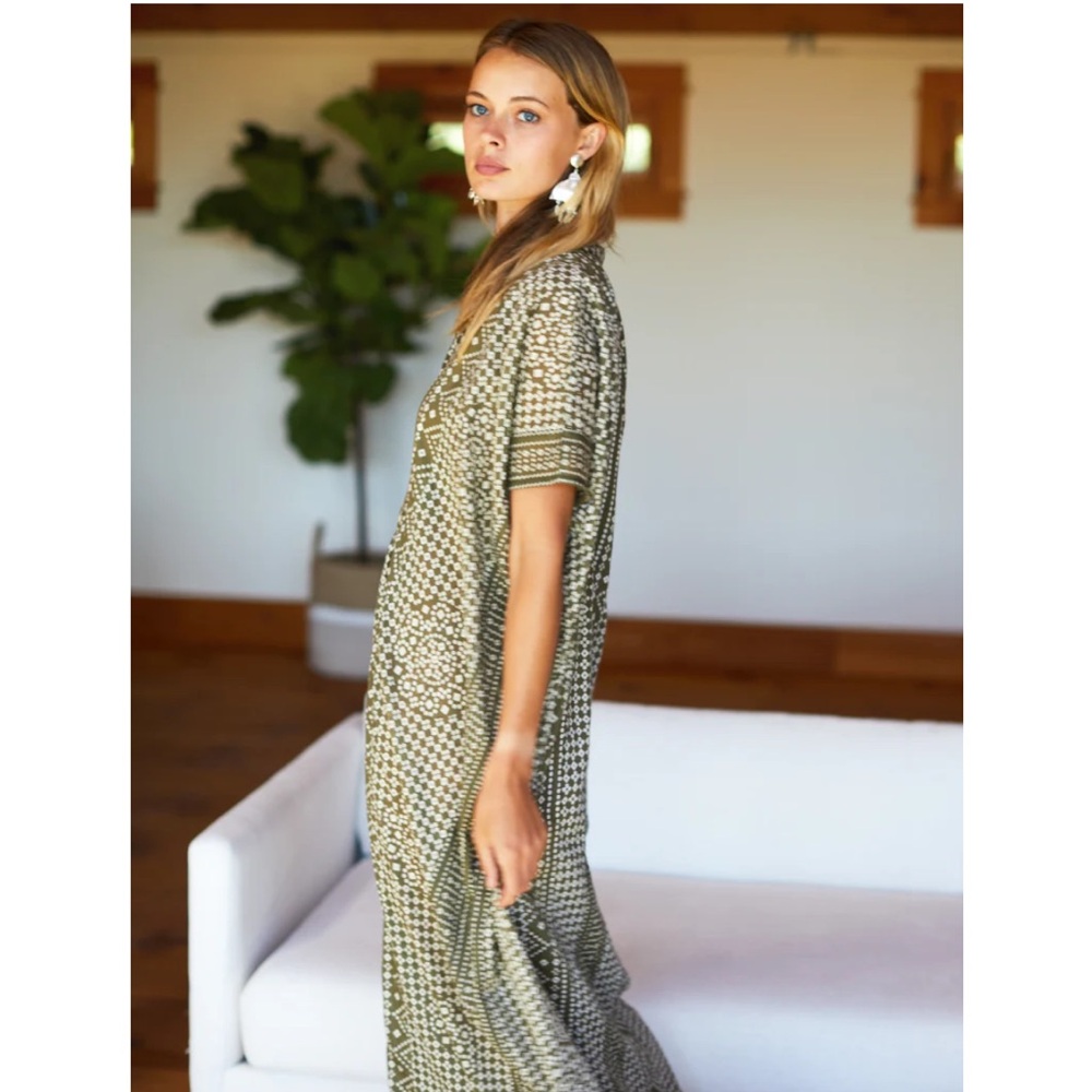Emerson Fry Moss Organic Caftan OS - Picture 2 of 9